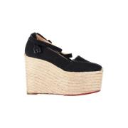 Christian Louboutin Pre-owned Pre-owned Canvas espadriller Black, Dam