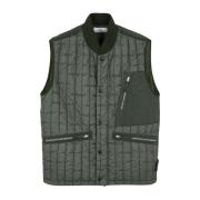 Stone Island Vests Green, Herr