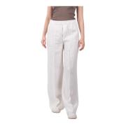 Drykorn Wide Trousers White, Dam