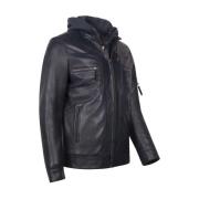 Cycas D’or Leather Jackets Blue, Herr