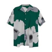 Valentino Bomullsskjorta i Valentino-stil Green, Herr