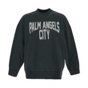 Palm Angels Sweatshirts Gray, Herr