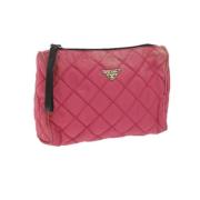 Prada Vintage Pre-owned Nylon prada-vskor Pink, Dam