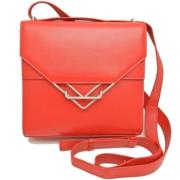 Bottega Veneta Vintage Pre-owned Laeder axelremsvskor Red, Dam