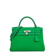 Hermès Vintage Pre-owned Laeder handvskor Green, Dam