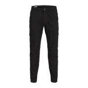 Jack & Jones Slim-fit Trousers Black, Herr