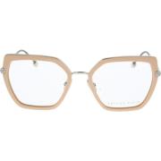 Philipp Plein Stiliga Glasögon för Kvinnor Beige, Dam
