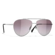 Chanel Sunglasses Gray, Unisex
