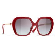 Chanel Sunglasses Red, Unisex