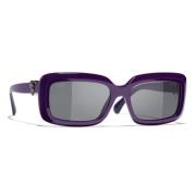 Chanel Sunglasses Purple, Unisex