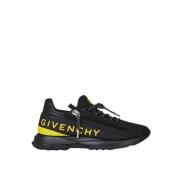 Givenchy Svart/Gul Spectre Zip Runners Multicolor, Herr
