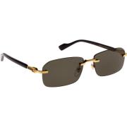 Gucci Ikoniska solglasögon med enhetliga linser Yellow, Unisex