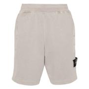 Stone Island Compass Patch Track Shorts Beige, Herr