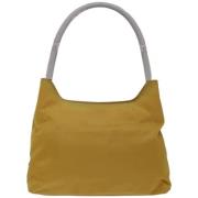 Prada Vintage Pre-owned Tyg prada-vskor Yellow, Dam