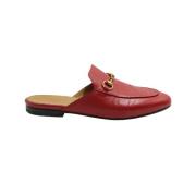 Gucci Vintage Pre-owned Laeder mules Red, Dam
