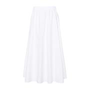 P.a.r.o.s.h. Midi Skirts White, Dam