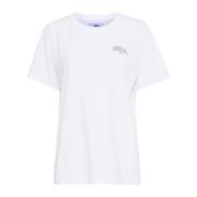 Ball Grafiskt Tryck T-shirt White, Dam