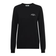 Ball Round-neck Knitwear Black, Dam