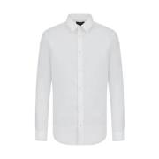 Emporio Armani Långärmad skjorta White, Herr