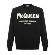 Alexander McQueen Sweatshirts Black, Herr