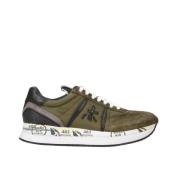 Premiata Grundläggande löpstil sneaker Green, Herr