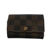Louis Vuitton Vintage Pre-owned Belagd canvas nyckelhllare Brown, Dam