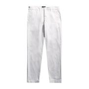 Fay Slim-fit Trousers White, Herr