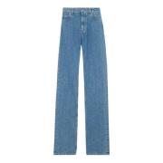 Burberry Italienska Straight Fit Jeans Blue, Dam