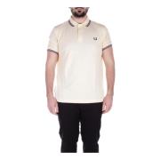 Fred Perry Beige Logo Front Polo Tröja Beige, Herr