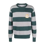 Moschino Stiliga Sweaters Kollektion Multicolor, Herr