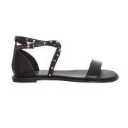 Michael Kors Flat Sandals Black, Dam