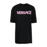 Versace T-Shirts Black, Dam