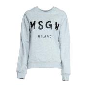 Msgm Sweatshirts Gray, Dam