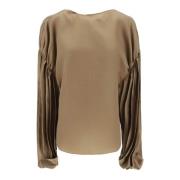 Khaite Blouses Beige, Dam