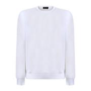 Roberto Collina Vit Bomull T-shirt Modell Rt11101 White, Dam