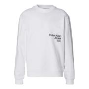 Calvin Klein Jeans Sweatshirts White, Herr