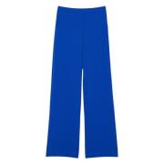 Patrizia Pepe Wide Trousers Blue, Dam