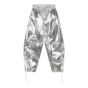 10Days Metallic Parachute Tapered Trousers Gray, Dam