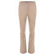 DNM Pure Wide Trousers Beige, Dam