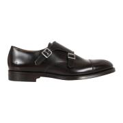 Doucal's Brun Dubbel Spänne Cap Toe Skor Brown, Herr