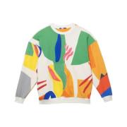 G.Kero Geometrie JOE Sweatshirt Multicolor, Dam