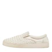 Bottega Veneta Vintage Pre-owned Laeder sneakers White, Herr