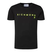 John Richmond T-Shirts Black, Herr