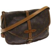 Louis Vuitton Vintage Pre-owned Canvas louis-vuitton-vskor Brown, Dam