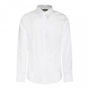 Dolce & Gabbana Logo Print Formell Vit Bomullsskjorta White, Herr