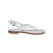 Liviana Conti Flat Sandals White, Dam