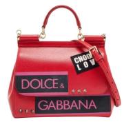 Dolce & Gabbana Pre-owned Pre-owned Laeder handvskor Red, Dam