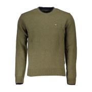 Napapijri Round-neck Knitwear Green, Herr