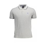 North Sails Polo Shirt med Kontrasterande Detaljer Gray, Herr