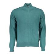 North Sails Grön Bomulls Cardigan med Logo Green, Herr